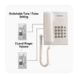 Panasonic Corded KXTS500FX 475 g 150 x 200 x 96 mm White